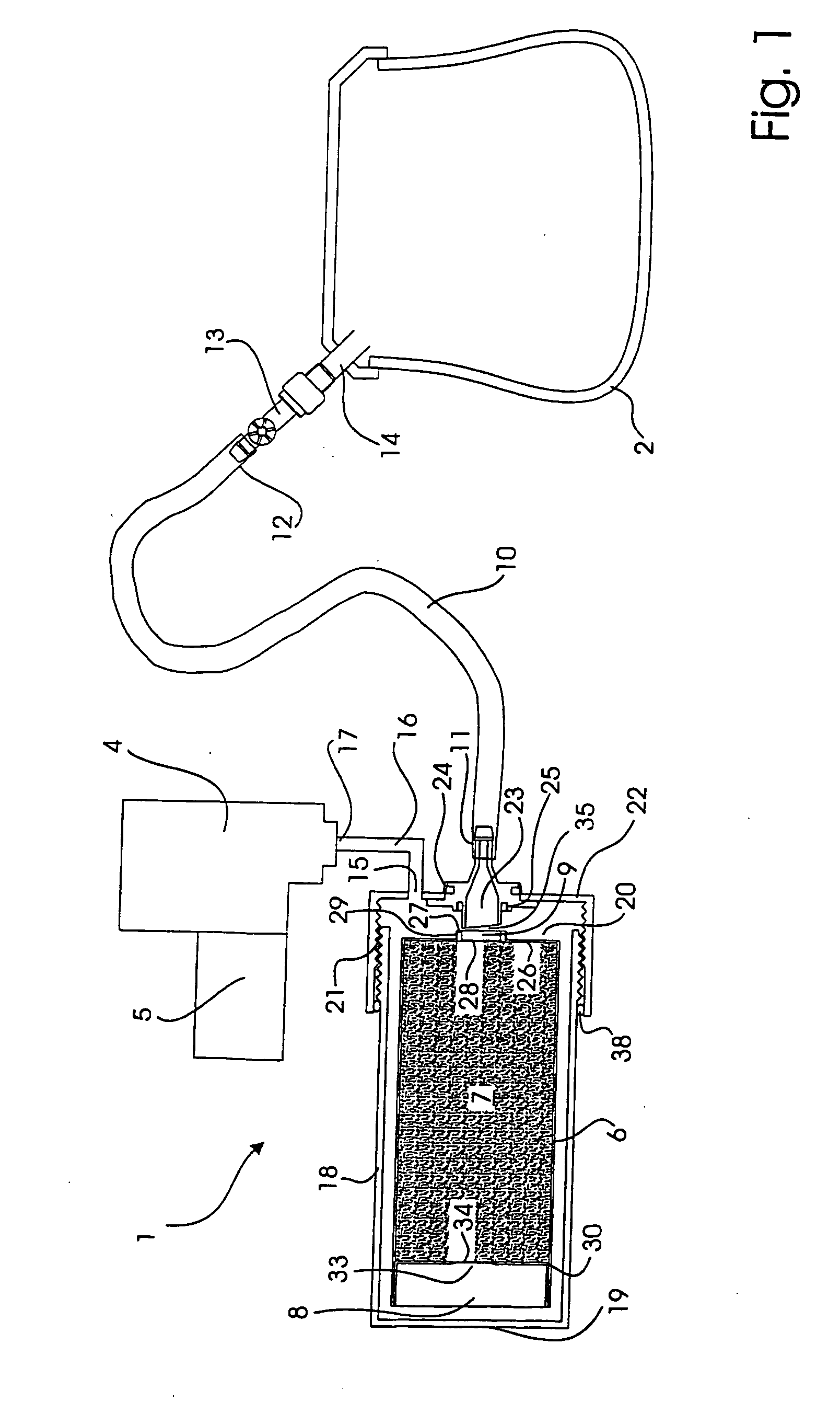 Device for sealing and inflating an inflatable object