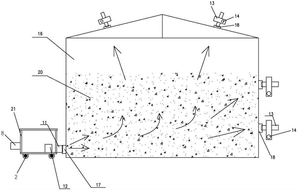 Negative-pressure-typed granary cooling system