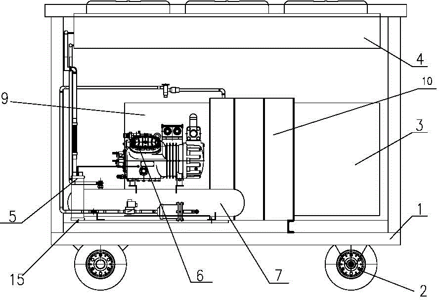 Negative-pressure-typed granary cooling system