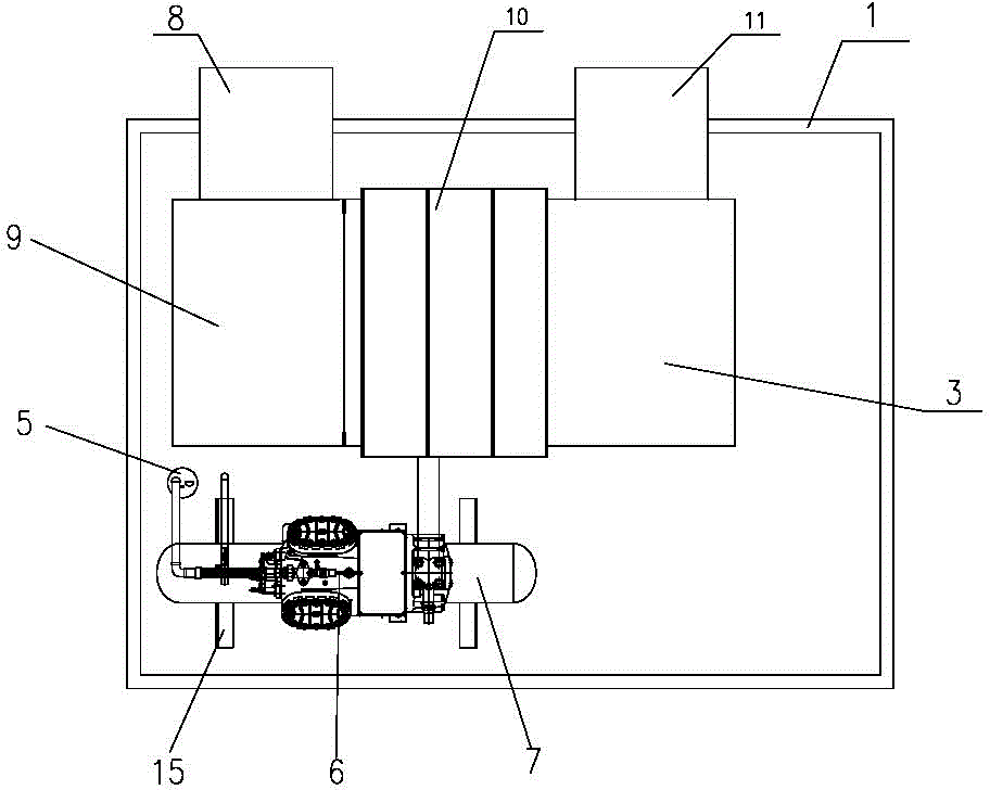 Negative-pressure-typed granary cooling system