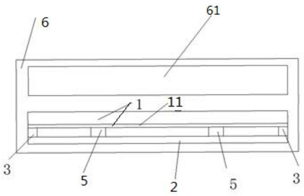 Potting device, LED display screen and packaging method of LED display screen