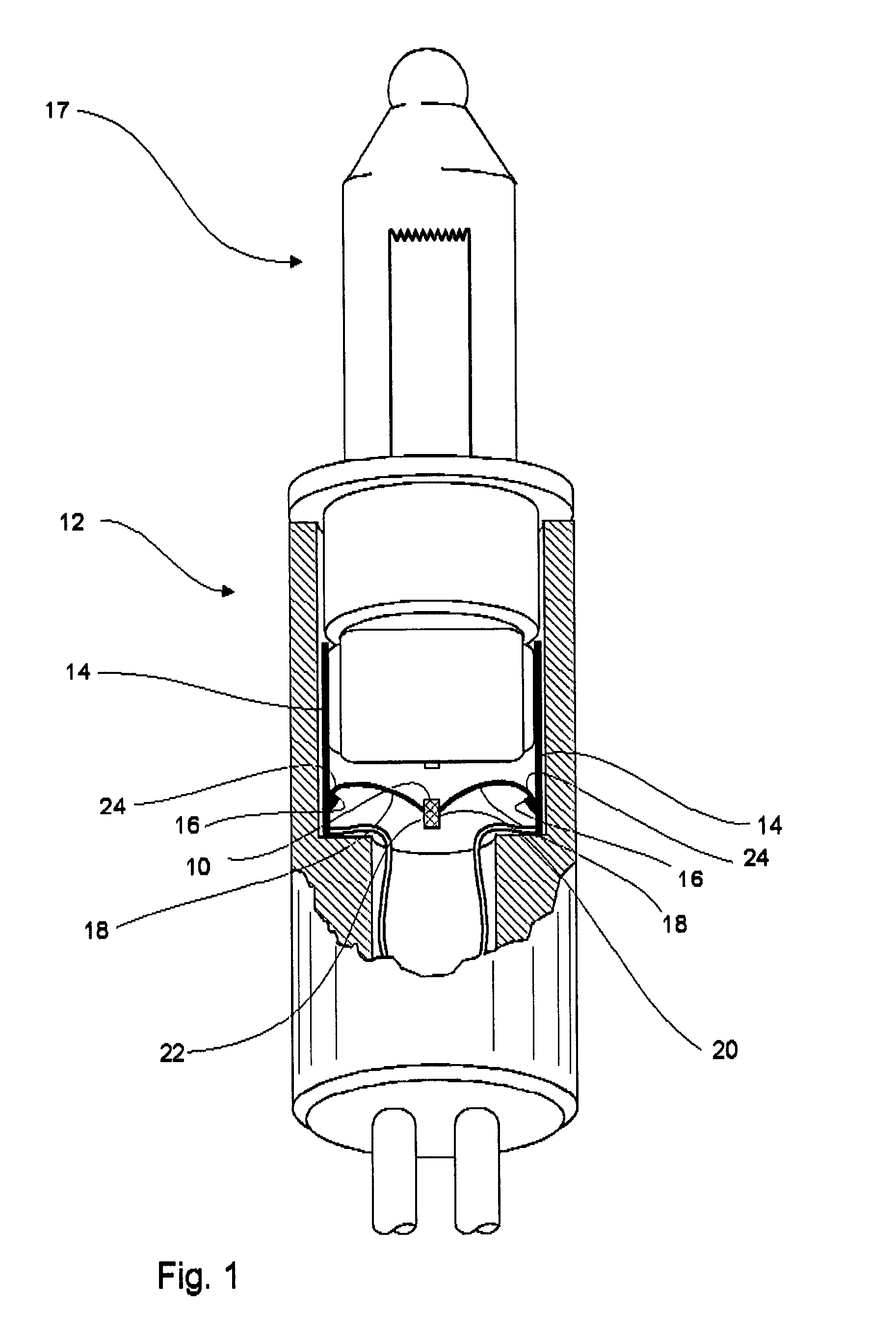 Semiconductor chip and conductive member for use in a light socket