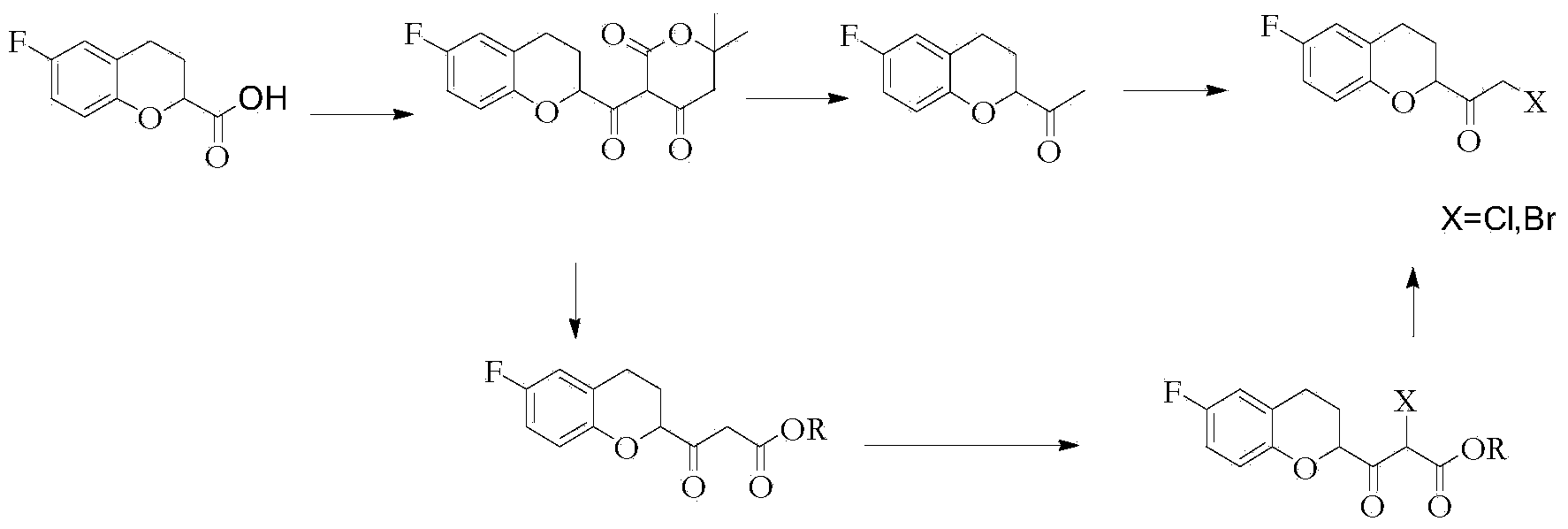 Method for preparing nebivolol midbody