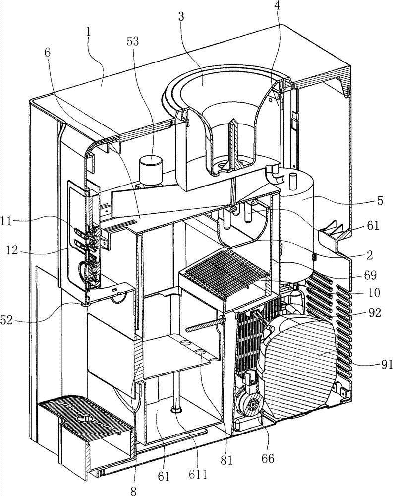 Small drinking and ice making machine