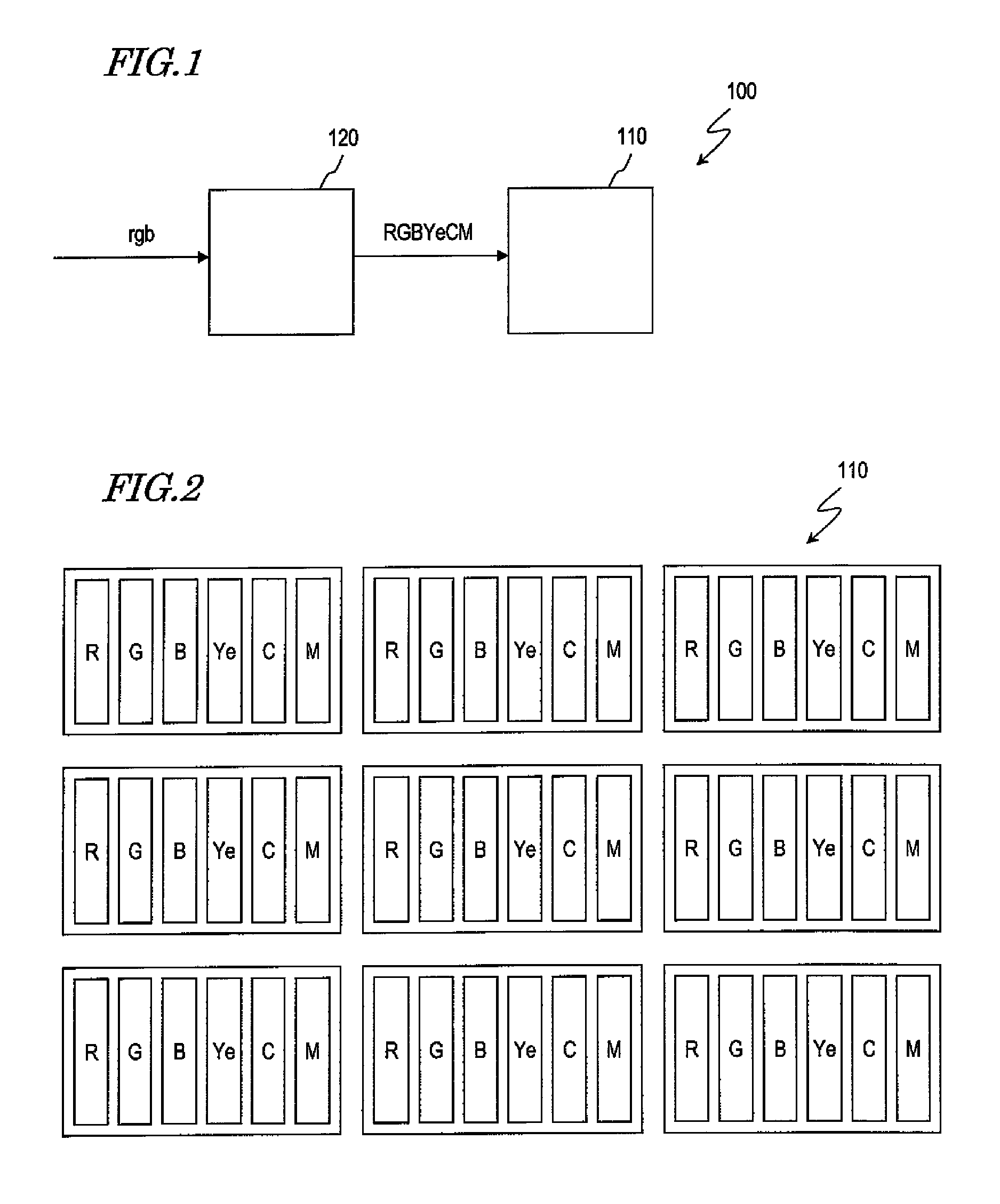 Multi-primary color display device