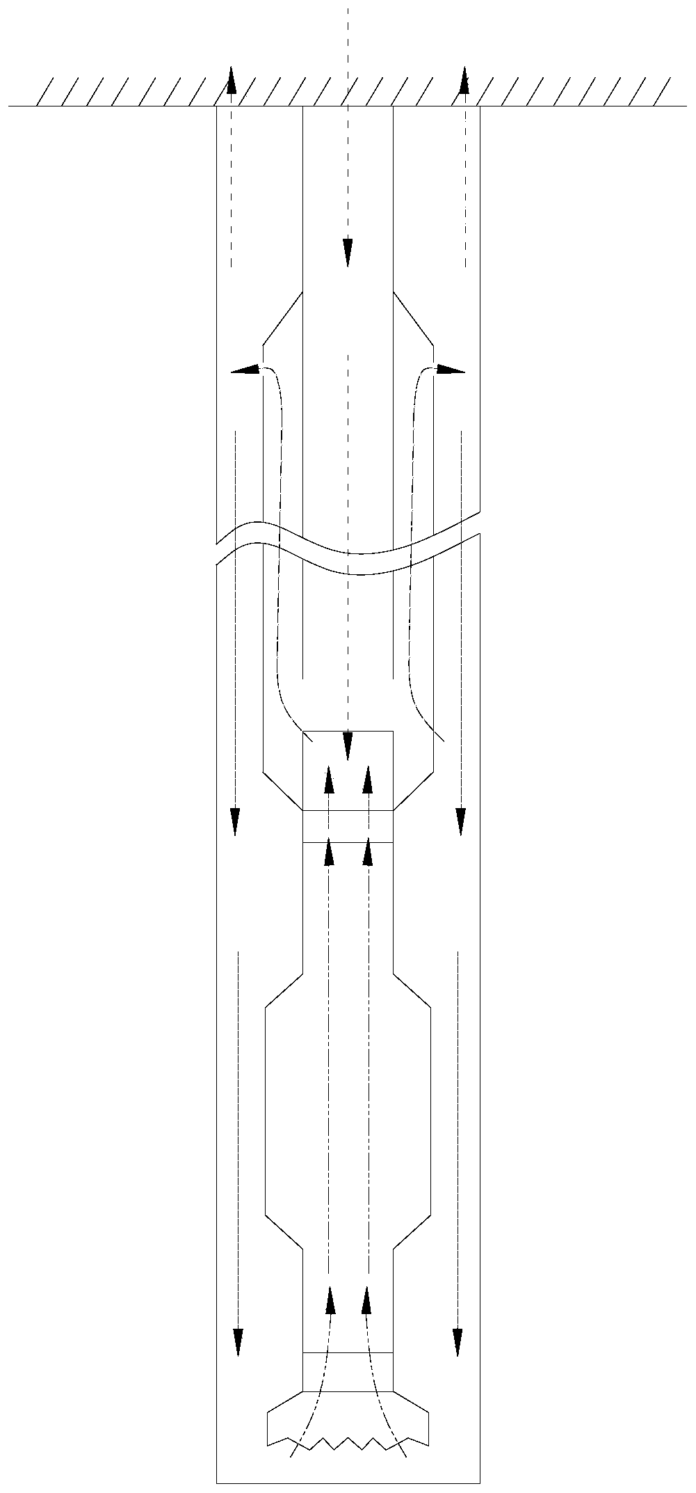 Gas lift reverse circulation negative pressure sand dredging method and sand dredging device