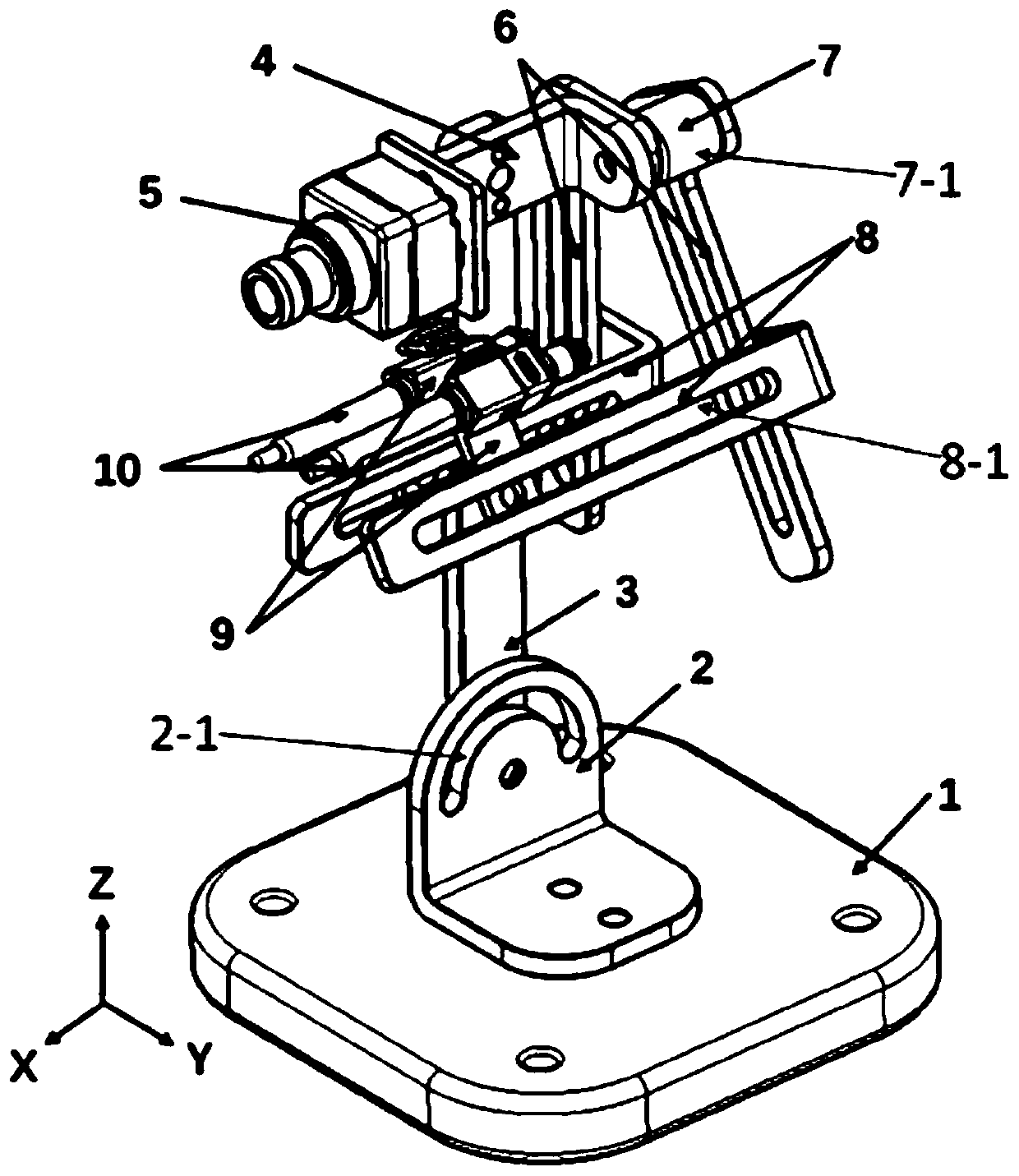 Camera cleaning experiment platform