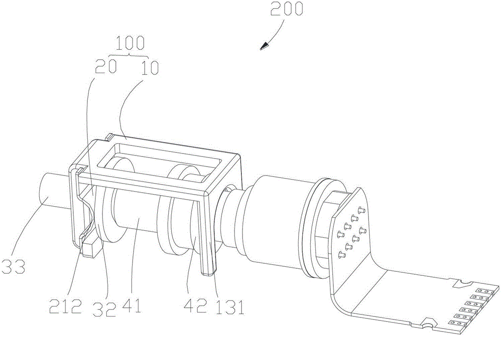 Locking device and optical fiber transceiver module