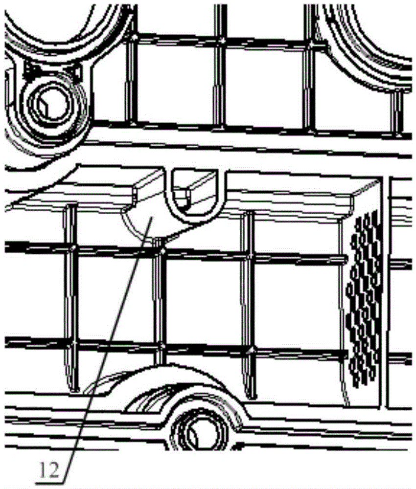 Engine cylinder head guard and engine assembly