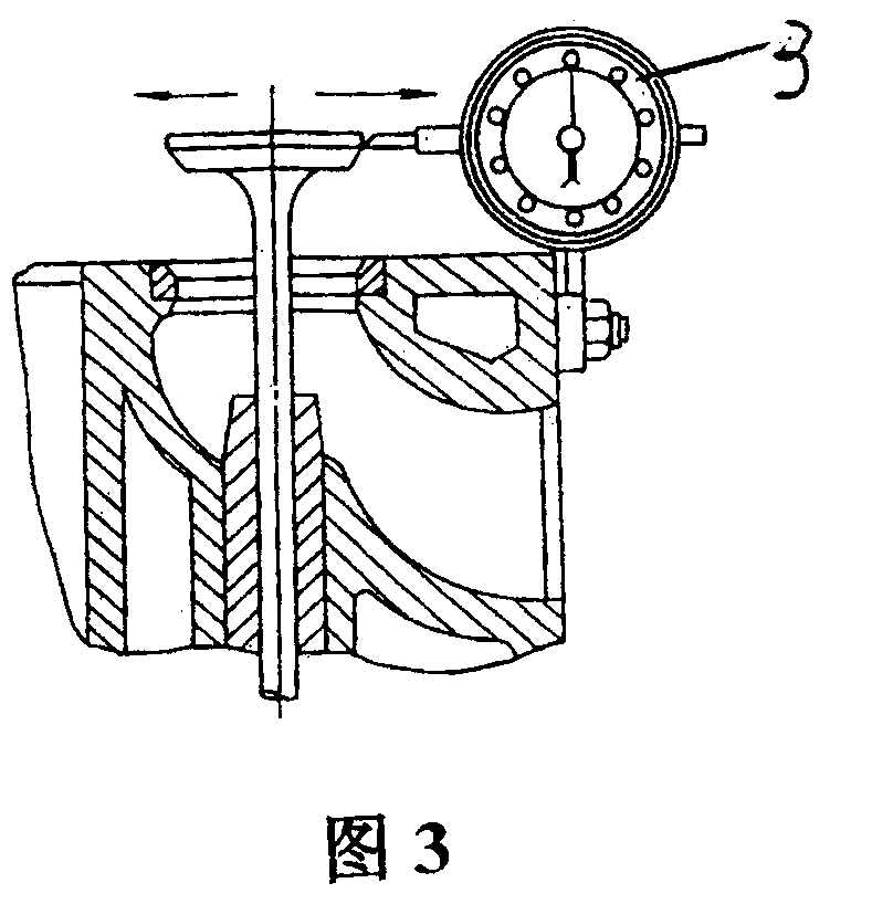 Abrasion loss measurement device for engine valve guide pipe