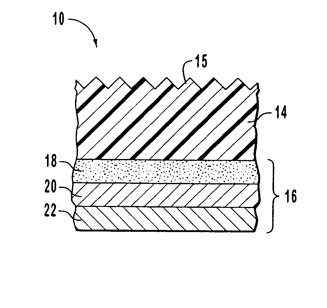 Security articles having diffractive surfaces and color shifting backgrounds