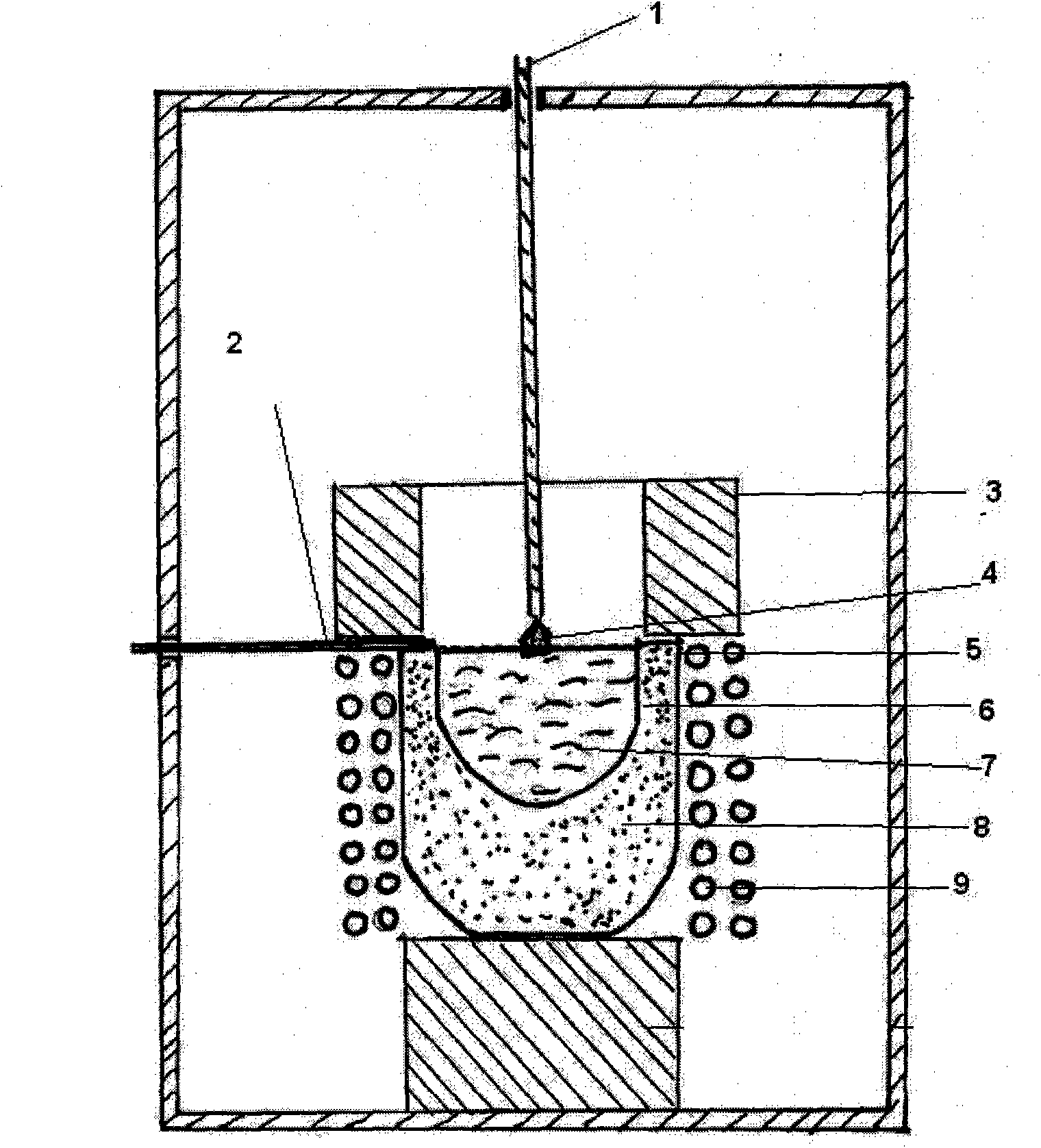 Preparation method of growing potassium tantalate-niobate series monocrystal materials by fused mass pulling method