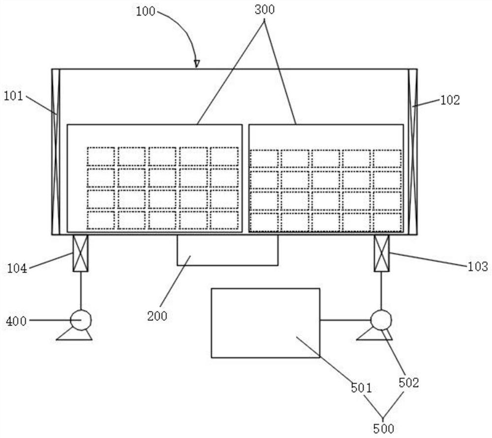 Disinfection device and method for cold-chain logistics transportation container