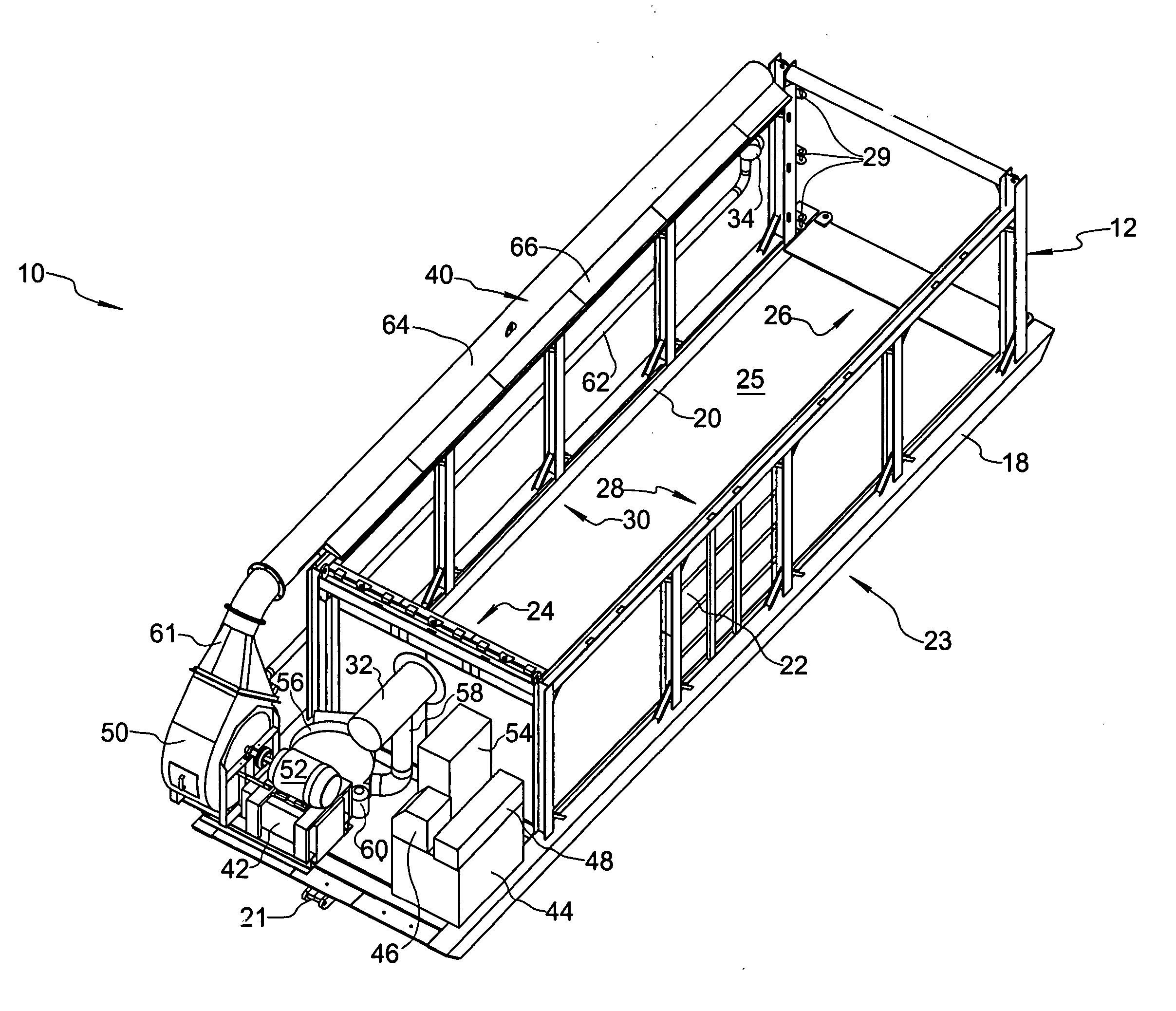 Air curtain incinerator