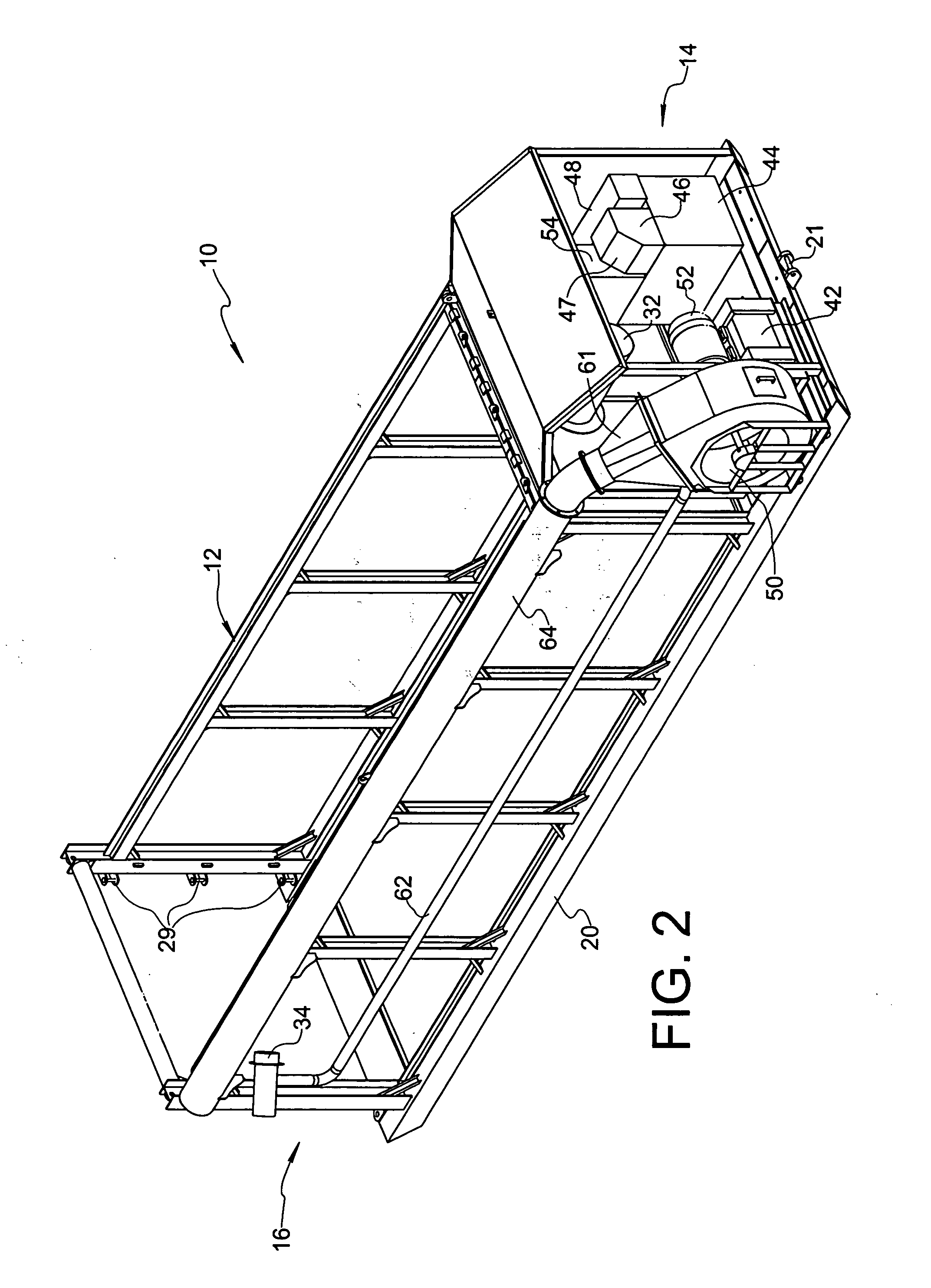 Air curtain incinerator