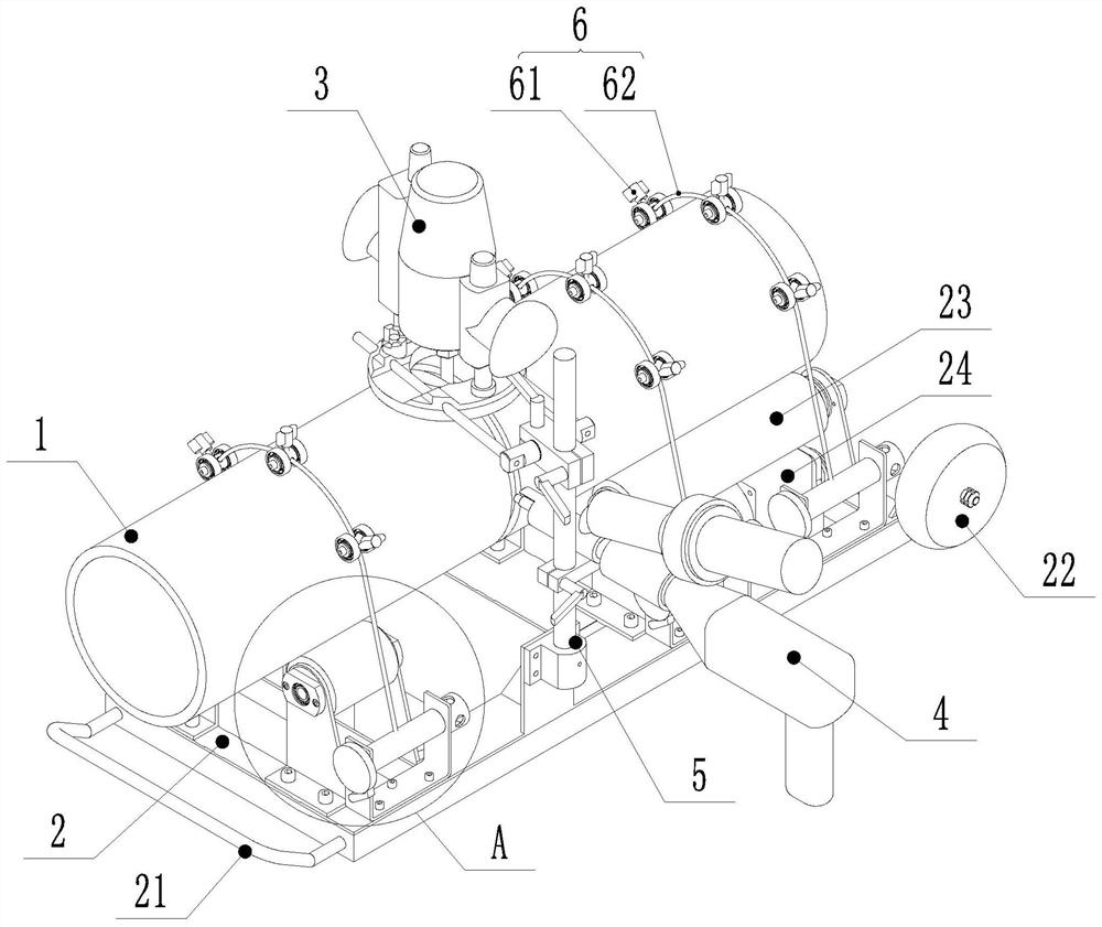 Steel-plastic composite pipeline on-site sealing and pipe breaking equipment and method