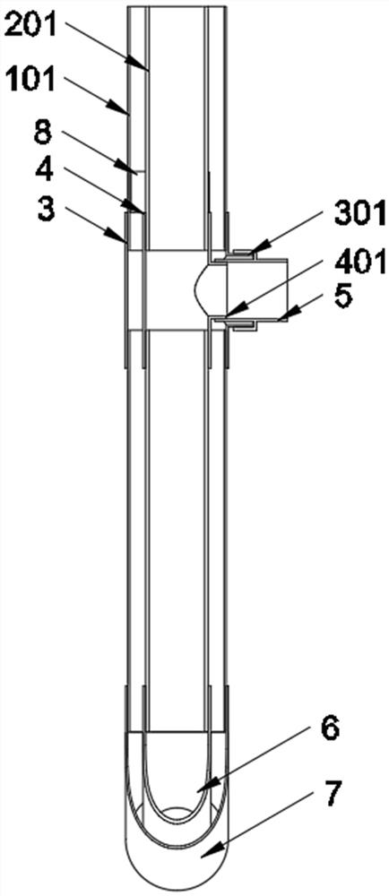 Rainwater and sewage diversion sleeve for buildings