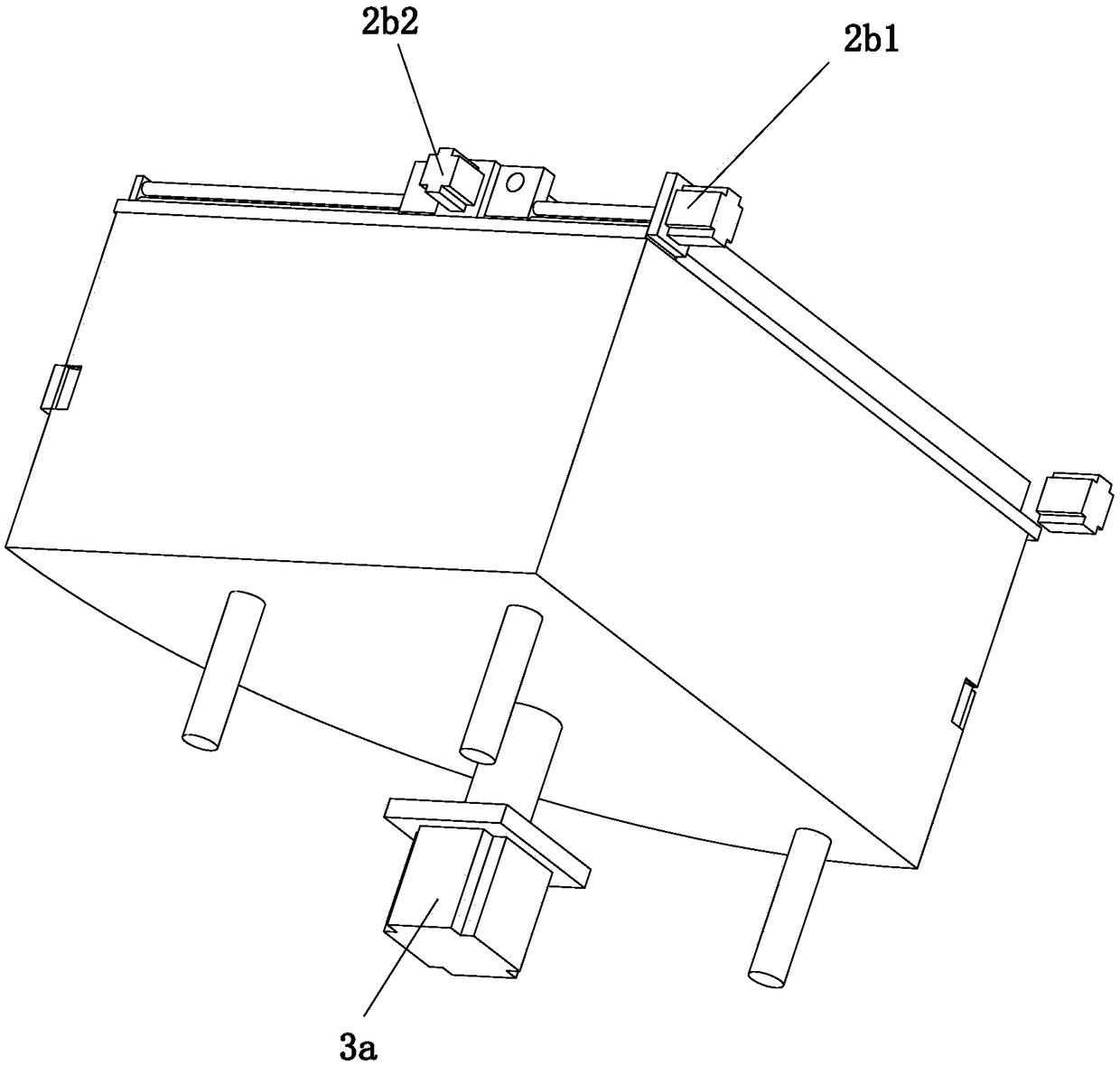 Powder laying mechanism of 3D printer of fan-shaped structure