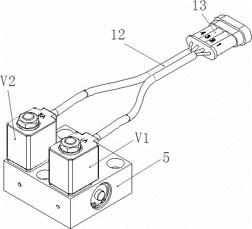 Integral solenoid valve for air-aided SCR system and control method