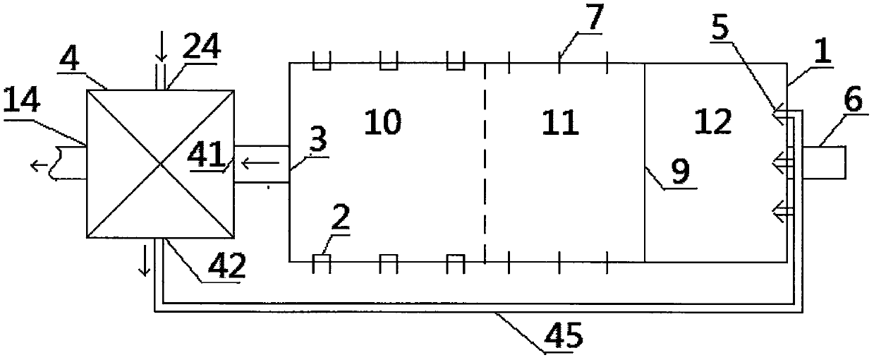 Environment-friendly, highly-efficient and heat-exchangeable glass melting furnace and production method