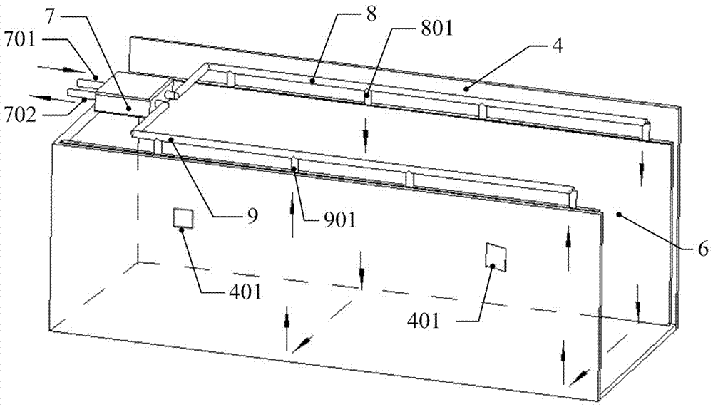 A compartment of a bulk grain transport vehicle with forced ventilation and natural ventilation