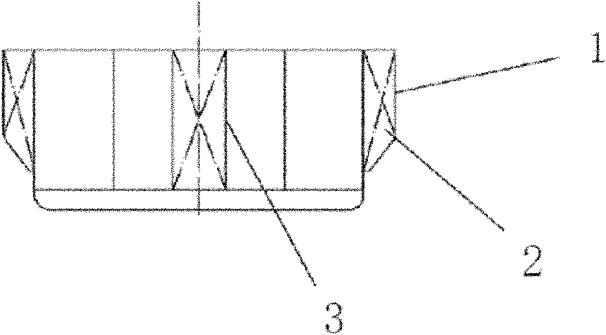 Modification method of large-scale crane ship