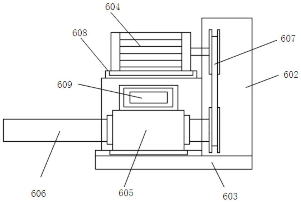 Deep hole trepanning machining forming device for alloy cast iron profile and application method of deep hole trepanning machining forming device