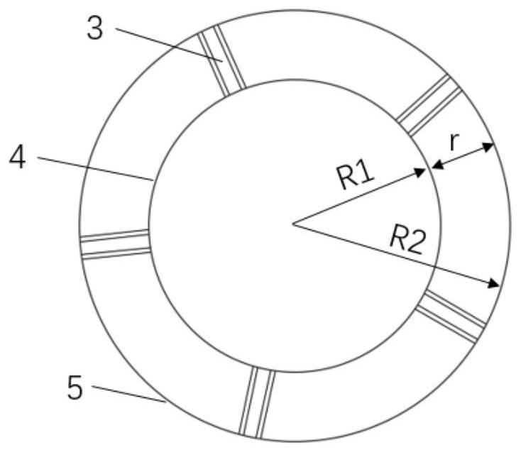 A plate-shaped rear guide vane of a diagonal flow fan and its design method