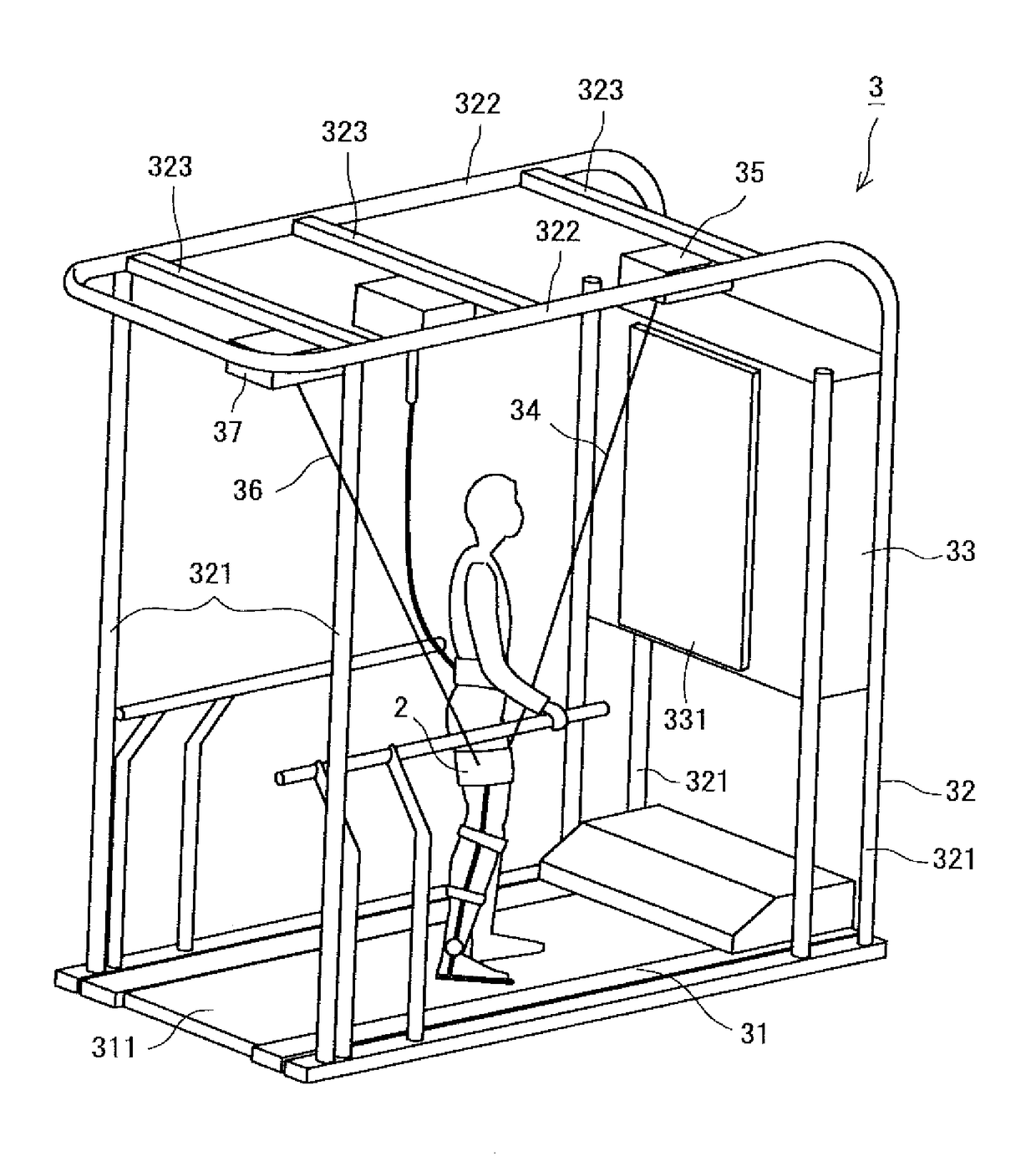 Walking training system and walking training method of the same