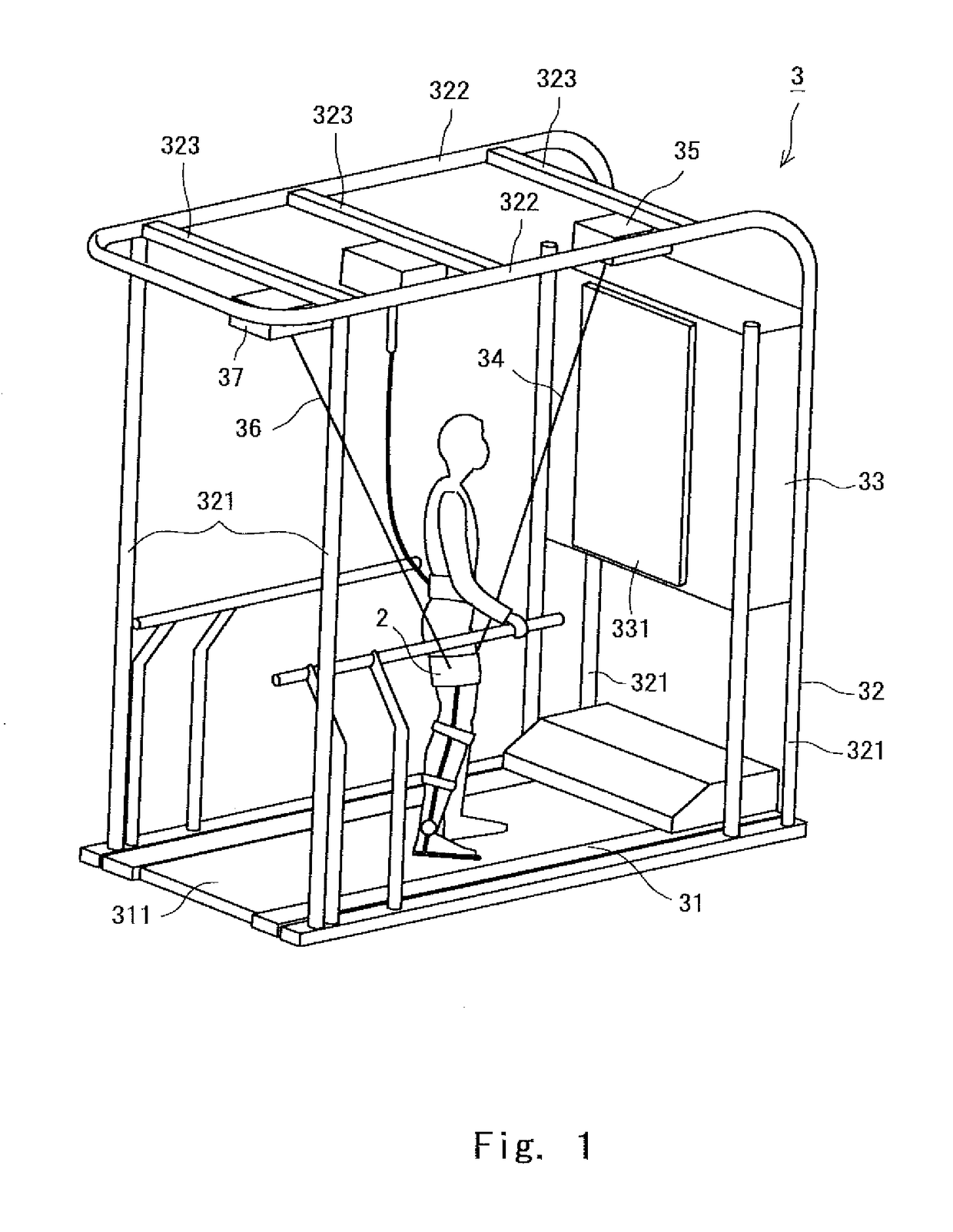 Walking training system and walking training method of the same