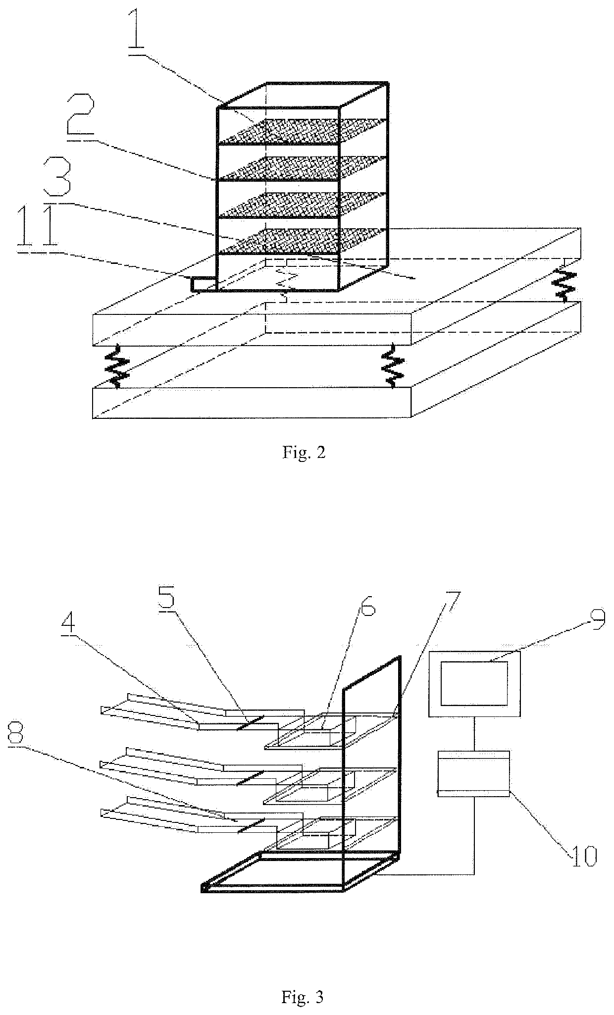 Testing system and method for measuring loss of particles in water inrush process in real time