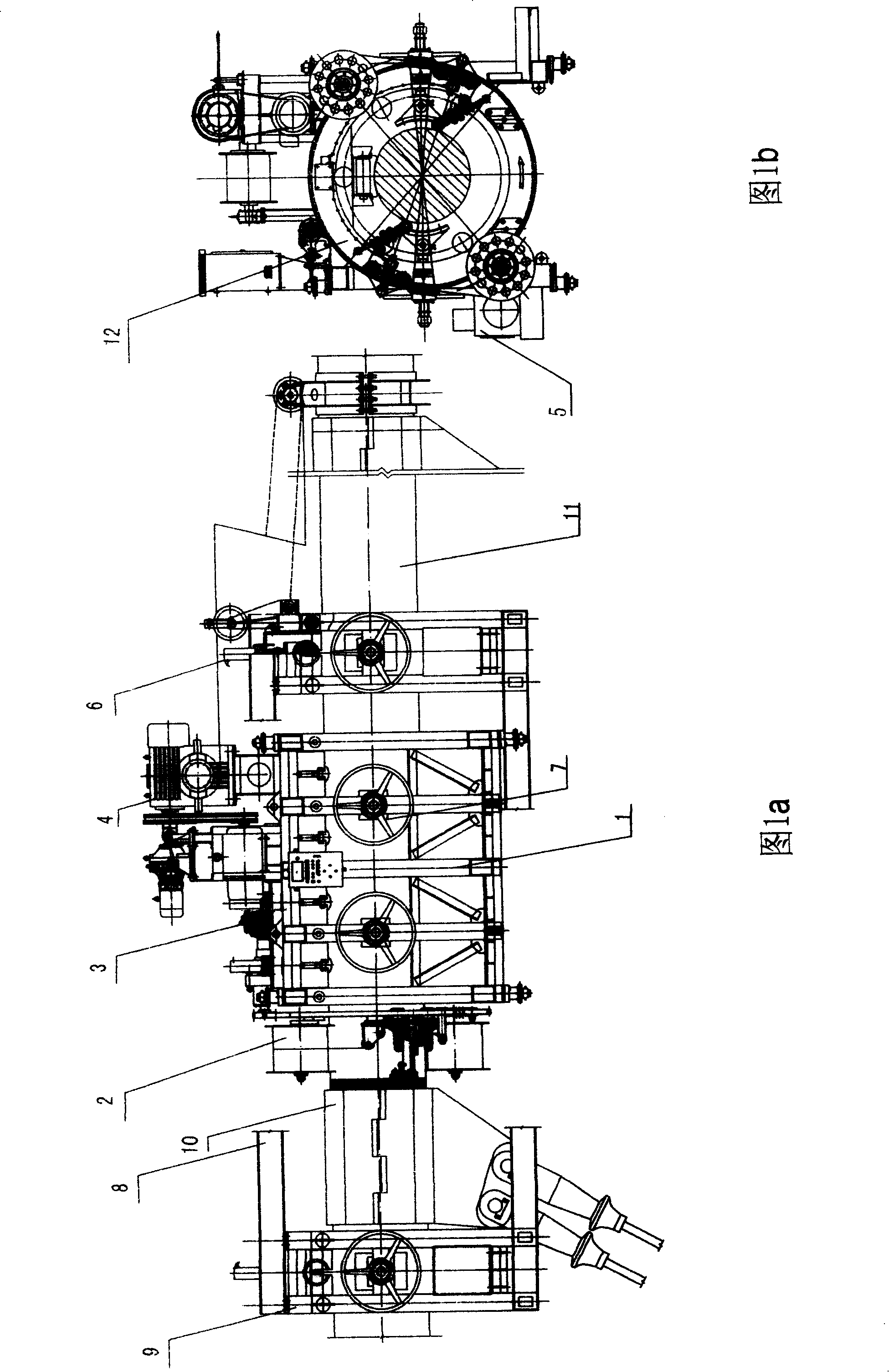 Main cable wrapping machine and wrapping method therefor