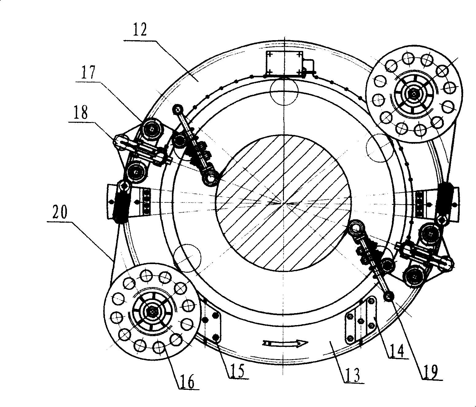 Main cable wrapping machine and wrapping method therefor