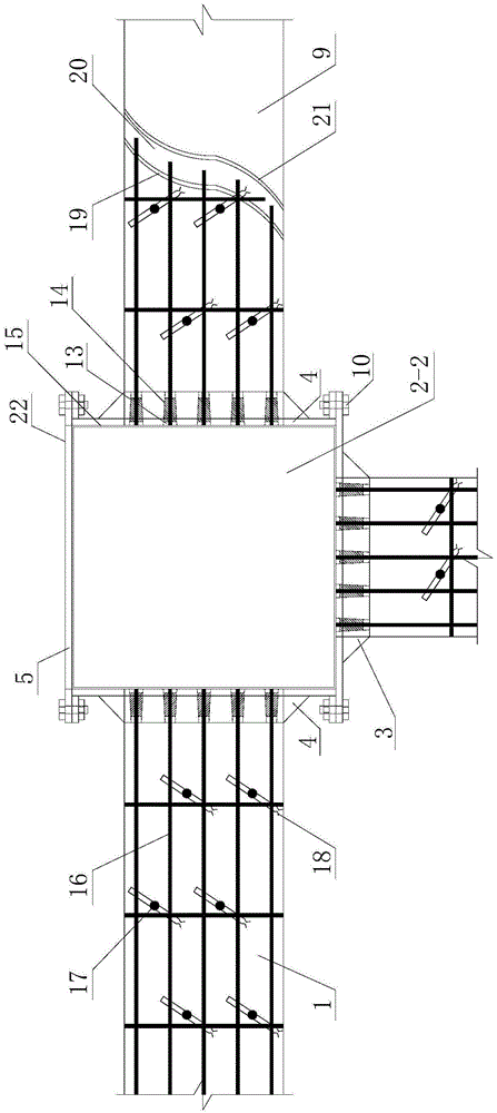 Building anti-continuous collapse reinforcement system and method combined with hpfl and steel plate