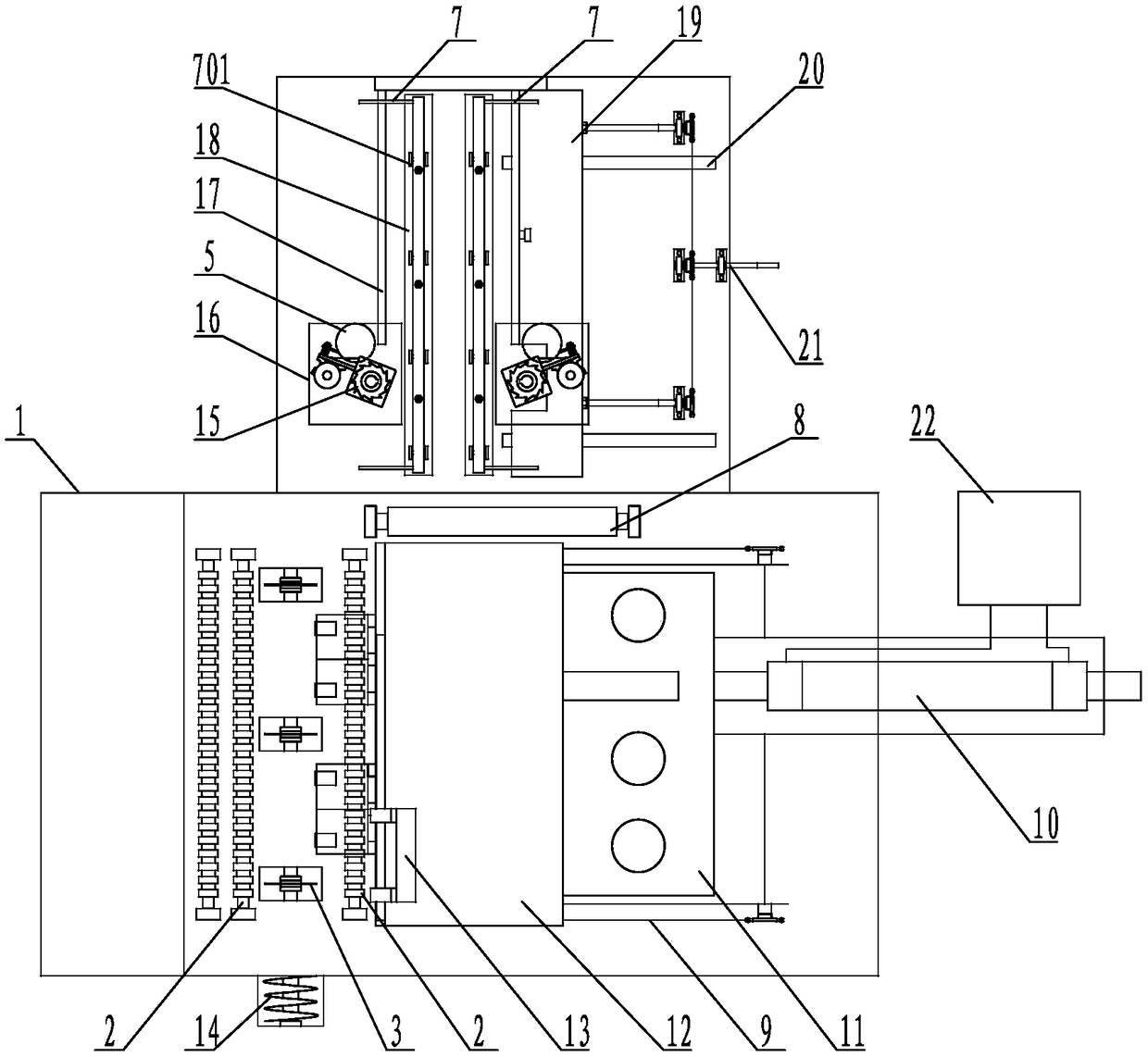 Cutting board prefabricating edge trimming and dividing device