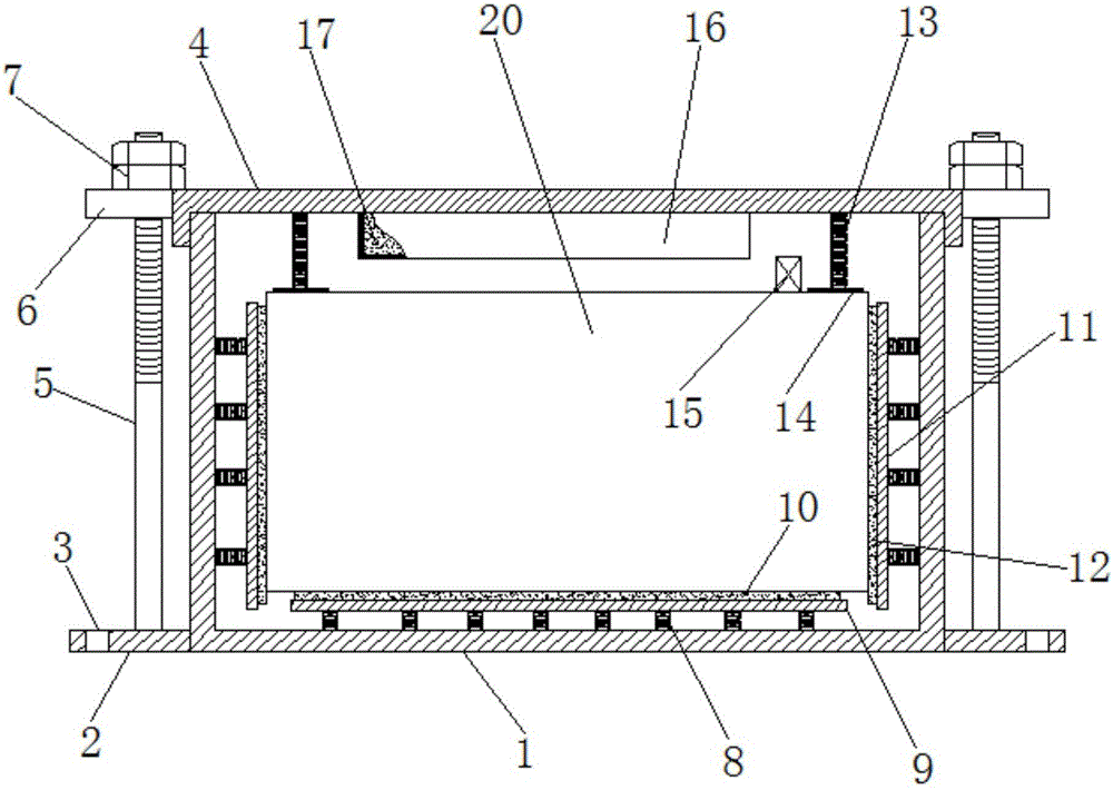 Protection device for electric automobile accumulator