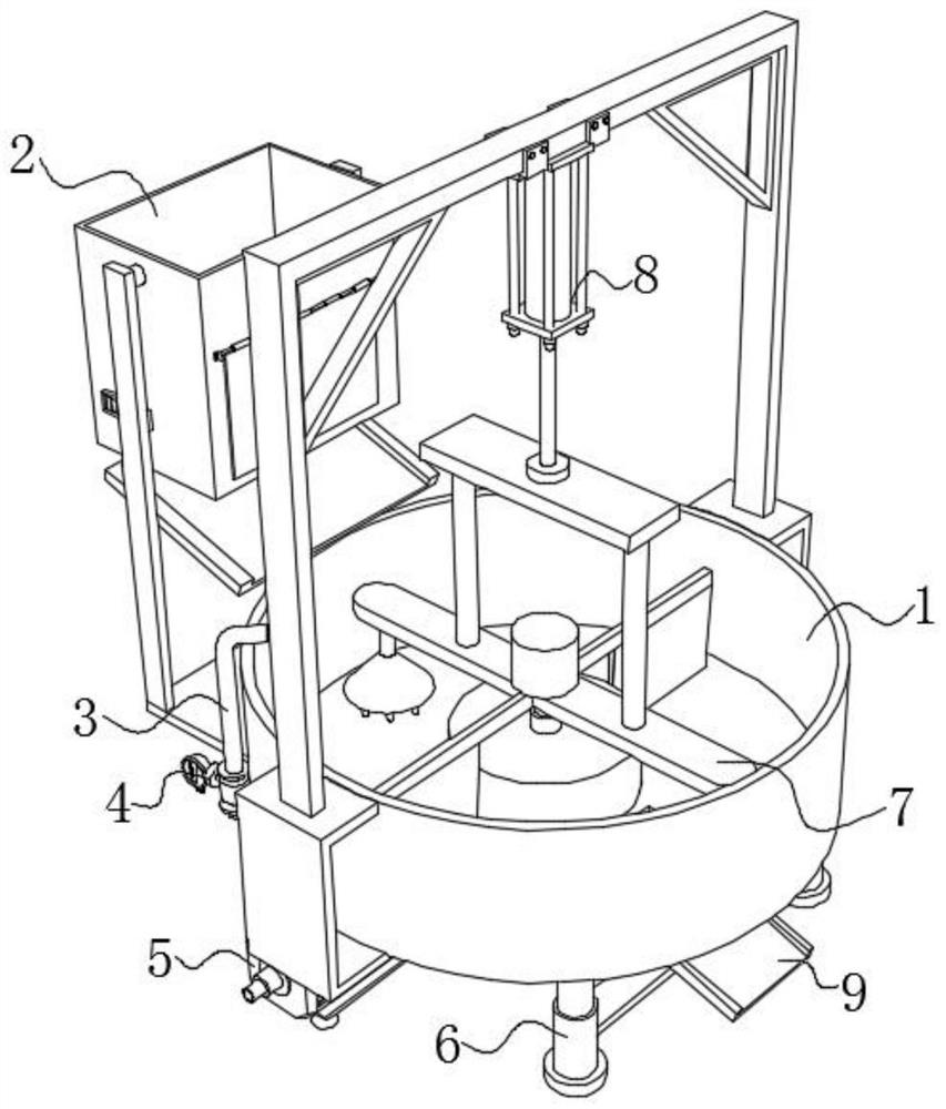 High-strength concrete production equipment and preparation method thereof