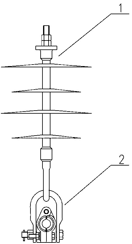 Wind-vibration-resistant fixed suspension insulator string and working method thereof