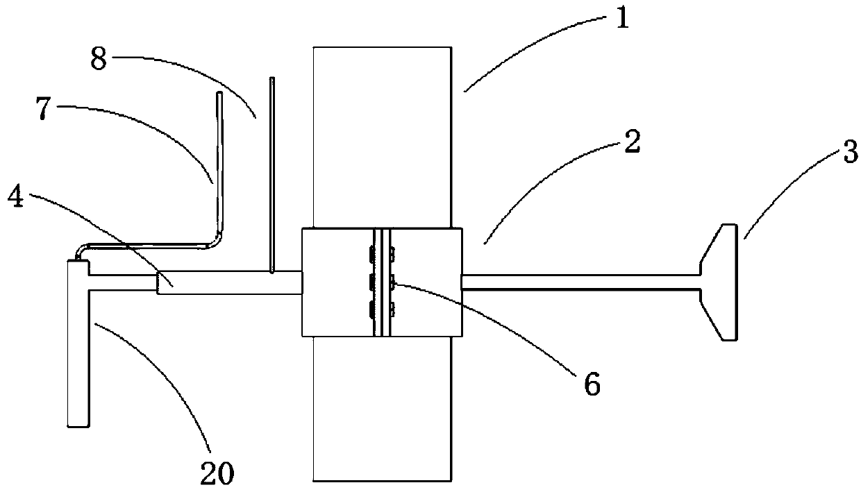 Offshore wind power pile foundation and stability monitoring method thereof