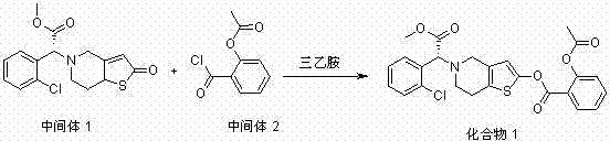 Thiophene pyridine derivative as well as preparation method and application thereof