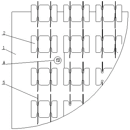 A permeable geotechnical soft row structure