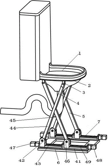 Supporting type automatic squatting pan