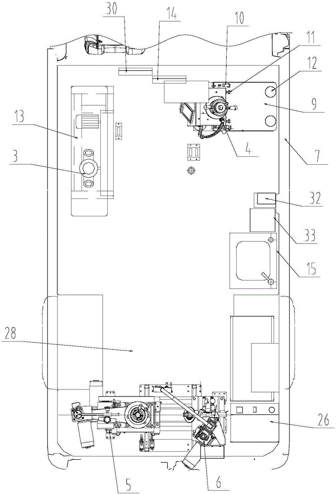 Compartment device of small vehicle tire service van