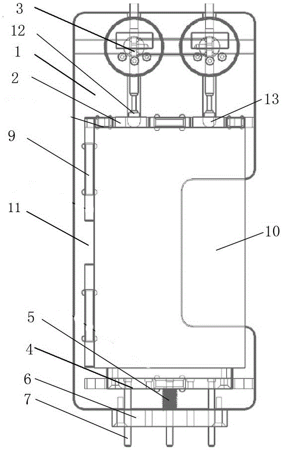 Lithium battery tab length verifying device