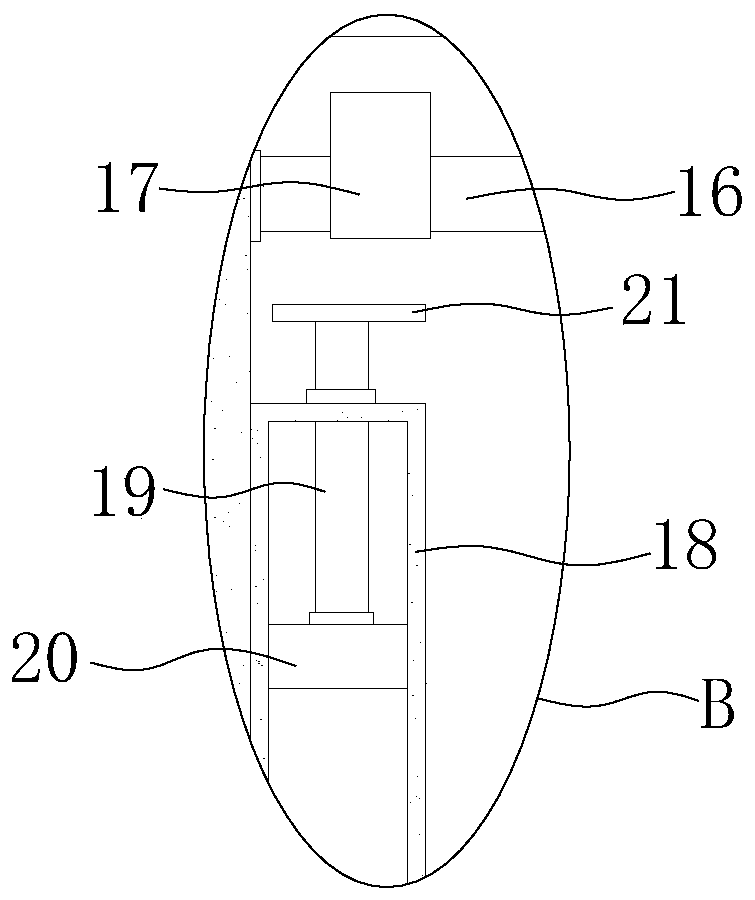 Waste material cutting-processing recycling device for garment production