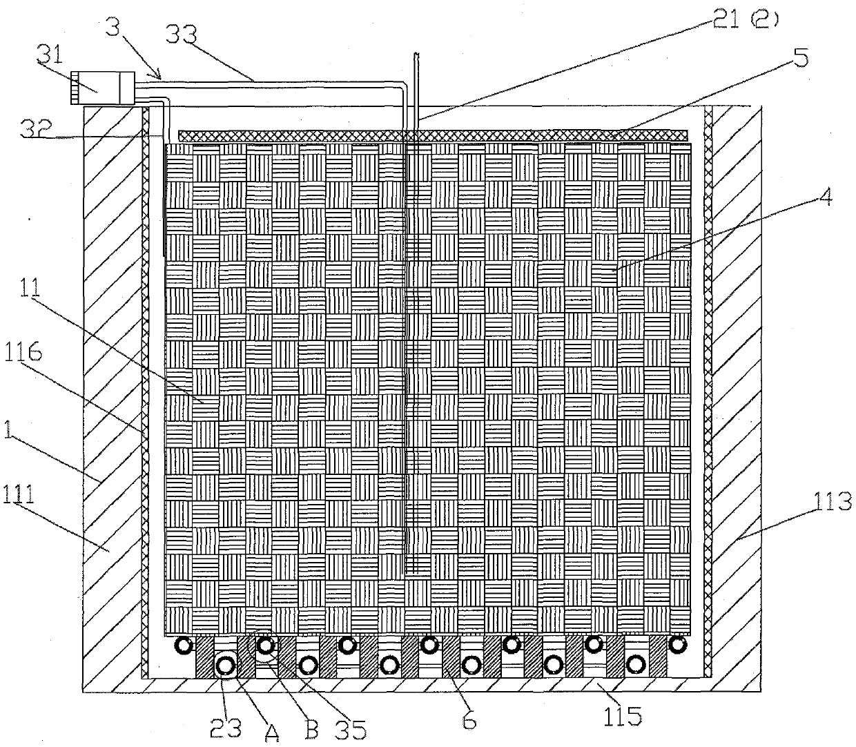 Device for straw plaited article bleaching and dyeing