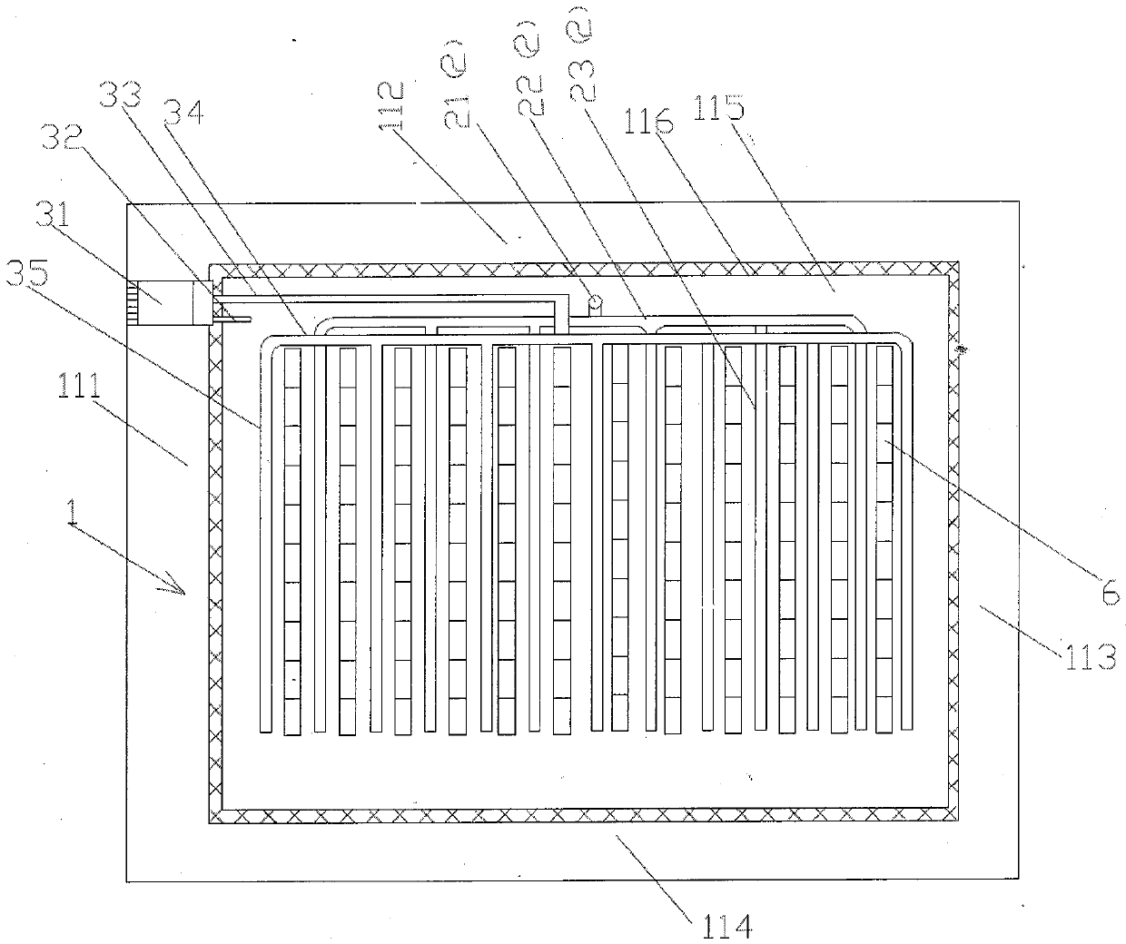 Device for straw plaited article bleaching and dyeing