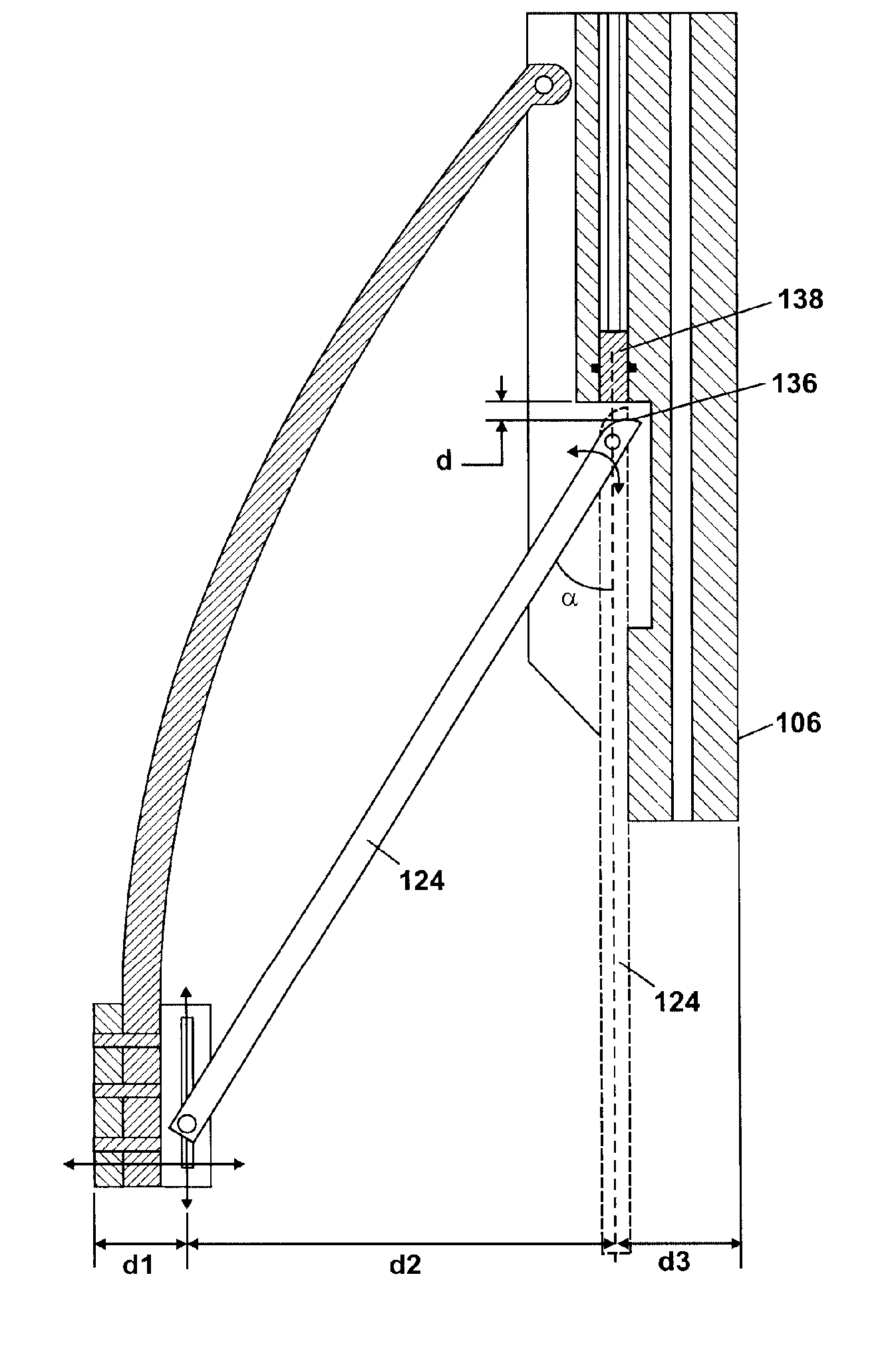 Borehole caliper tool