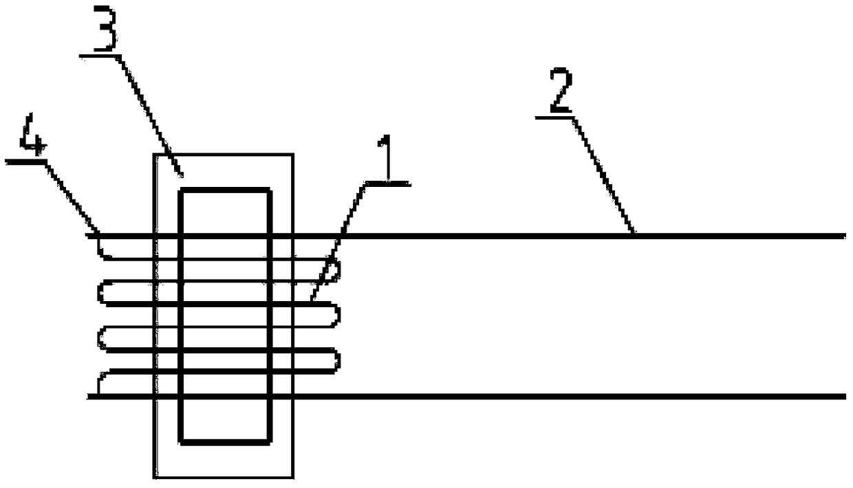 Temporary frame wire grid type high-temperature strain gauge and manufacturing and using method thereof