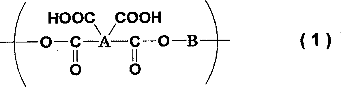 Polyester composition for production of thermally cured film